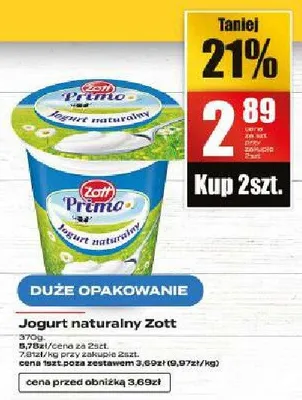 Jogurt naturalny promocja w Supeco