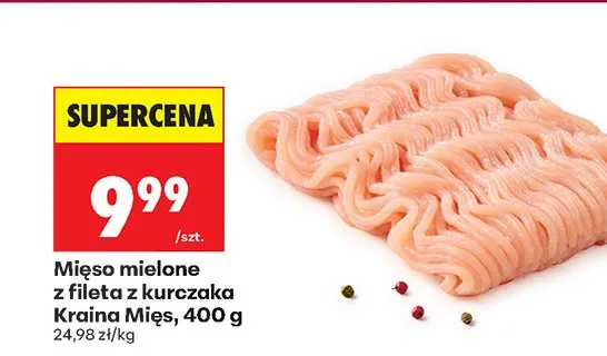 Mięso mielone z fileta z kurczaka promocja w Biedronka
