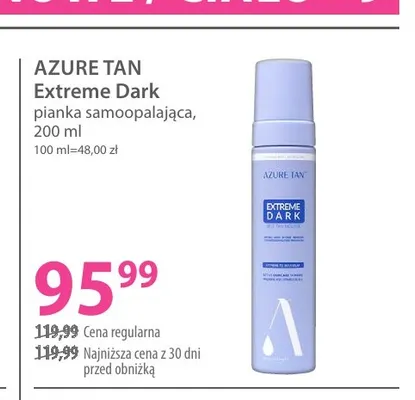 Pianka samoopalająca Extreme Dark Azure Tan promocja w Hebe