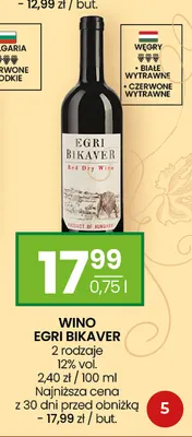 Wino Egri Bikaver promocja w Twój Market