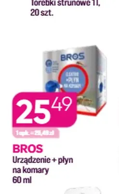 Urządzenie i płyn na komary Bros promocja w Drogerie Koliber