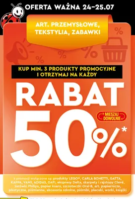 Art. przemysłowe, tekstylia, zabawki promocja w Biedronka