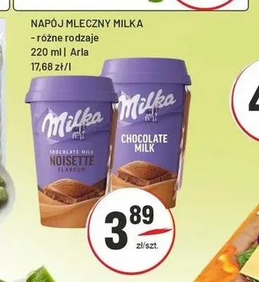 Napój mleczny czekoladowy Milka Noisette Flavour Arla promocja w Sedal