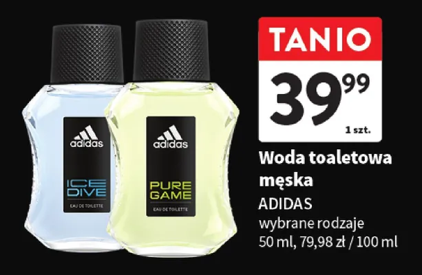 Woda toaletowa męska Adidas wybrane rodzaje promocja w Intermarche