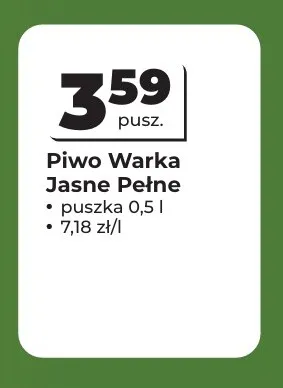 Piwo Warka promocja w Odido