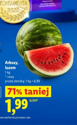 Arbuz luzem promocja w Lidl