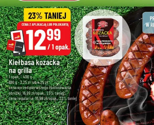 Kiełbasa kozacka na grilla Pekpol promocja w POLOmarket