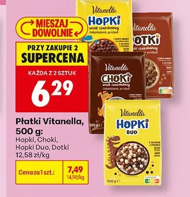 Płatki Hopki Vitanella promocja w Biedronka