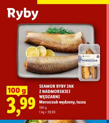 Morszczuk wędzony tusza Seamor promocja w Lidl