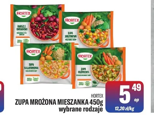 Zupa mrożona mieszanka Hortex promocja w Tomi Markt
