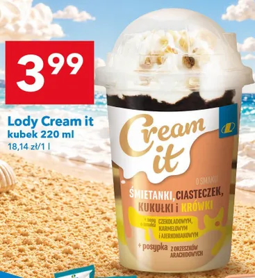 Lody Cream it kubek promocja w LEWIATAN