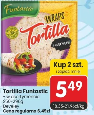 Tortilla Funtastic z ziarniami promocja w Market Point