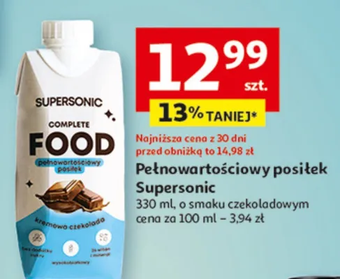 Pełnowartościowy posiłek czekoladowy promocja w Auchan