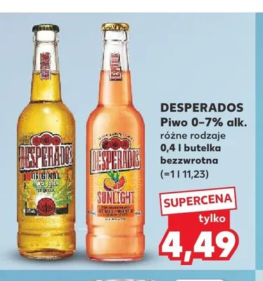 Piwo Desperados promocja w Kaufland