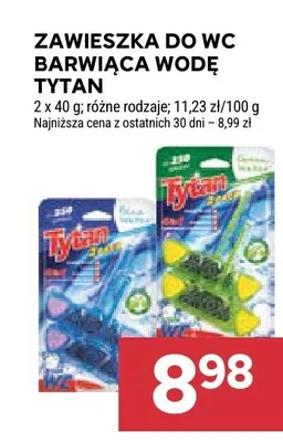 Zawieszka do WC barwiąca wodę Tytan 2-pak promocja w Stokrotka