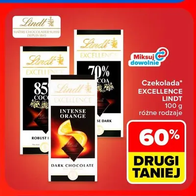 Czekolada Lindt Excellence 85% Cocoa promocja w Carrefour Market
