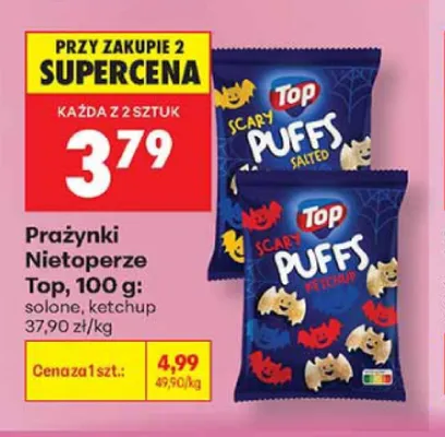 Prażynki Nietoperze Top ketchup promocja w Biedronka