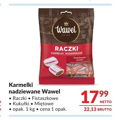 Karmelki nadziewane Wawel Kukułki promocja w Makro