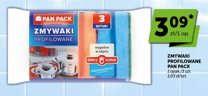 Zmywaki profilowane Pan Pack promocja w Euro Sklep