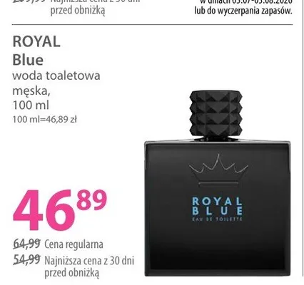Woda toaletowa męska Royal Blue promocja w Hebe