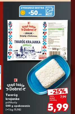 Twaróg krajanka półtłusty Stąd takie Dobre! promocja w Kaufland