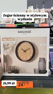 Zegar ścienny promocja w Biedronka