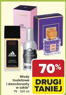 Wody toaletowe i dezodoranty w szkle promocja w Carrefour