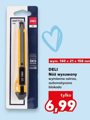 Nóż wysuwany Deli promocja w Kaufland