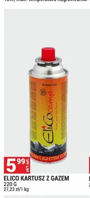 Kartusz z gazem Elico promocja w Merkury Market