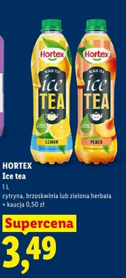 Ice tea Hortex Black Tea cytryna promocja w Lidl