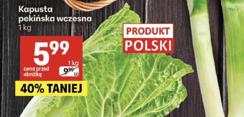 Kapusta pekińska wczesna promocja w Delikatesy Centrum