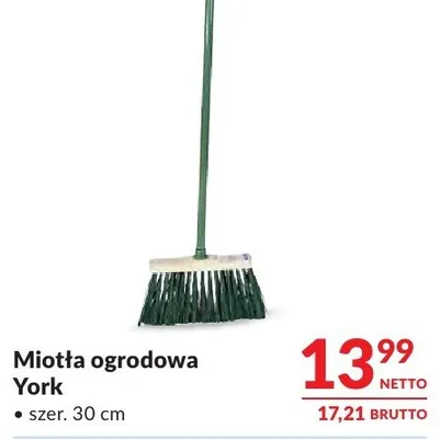 Miotła ogrodowa York promocja w Makro
