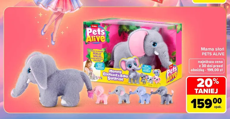 Mama słoń Pets Alive promocja w Carrefour