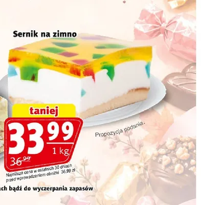 Sernik na zimno Kraina Ciast promocja w Prim Market
