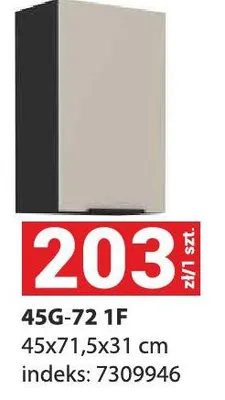 Szafka kuchenna 45G-72 1F promocja w Merkury Market