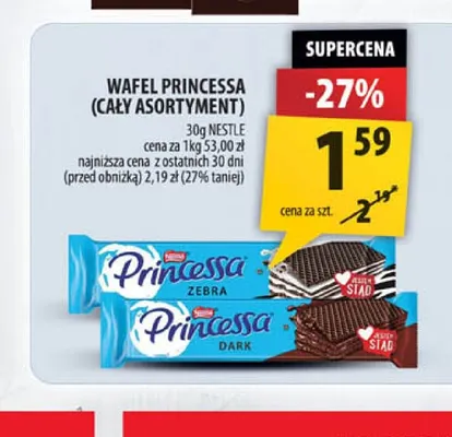Wafel Princessa Zebra promocja w Arhelan