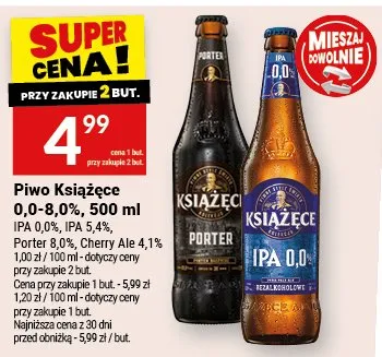 Piwo Książęce 0,0-8,0 % promocja w Twój Market