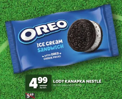 Lody kanapka Nestlé Oreo promocja w Stokrotka