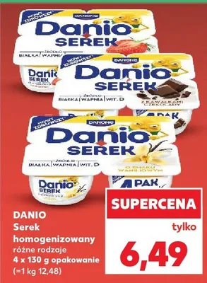 Serek homogenizowany różne rodzaje promocja w Kaufland