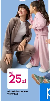 Spodnie welurowe promocja w Pepco