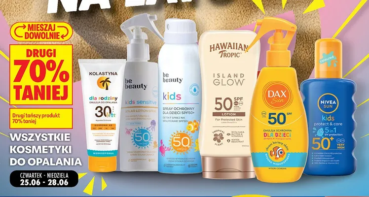 Emulsja do opalania Kolastyna dla rodziny SPF 30 promocja w Biedronka