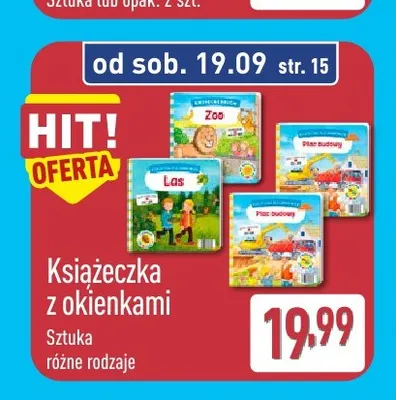 Książeczka z okienkami promocja w Aldi