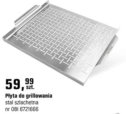 Płyta do grillowania stal szlachetna promocja w OBI
