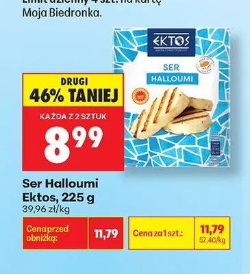 Ser Halloumi Ektos promocja w Biedronka