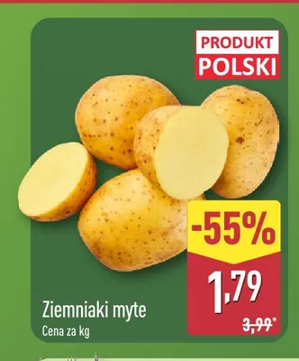 Ziemniaki myte polskie promocja w Aldi