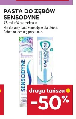 Pasta do zębów Sensodyne promocja w Stokrotka