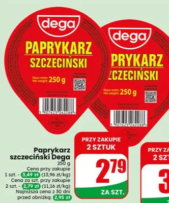 Paprykarz szczeciński Dega promocja w Dino