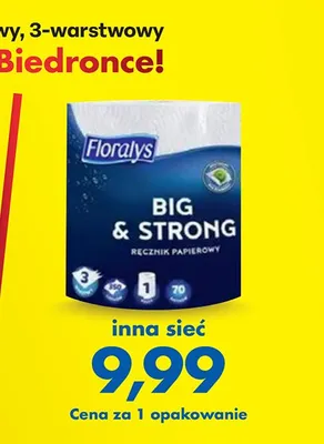 Ręcznik papierowy 3-warstwowy Floralys BIG & STRONG promocja w Biedronka