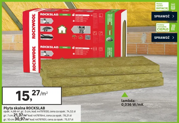 Płyta skalna ROCKSLAB opak.: 4,88 m² gr.: 5 cm promocja w Leroy Merlin