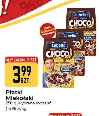 Płatki śniadaniowe Choco Kulki Lubella Mlekołaki promocja w Społem Częstochowa